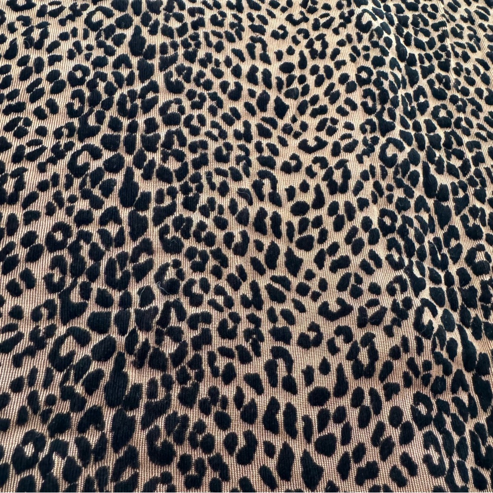 Rabbit Rabbit Rabbit Leopard Print Ruffle Hem Dress Short Sleeve Women’s 12 - Picture 3 of 8
